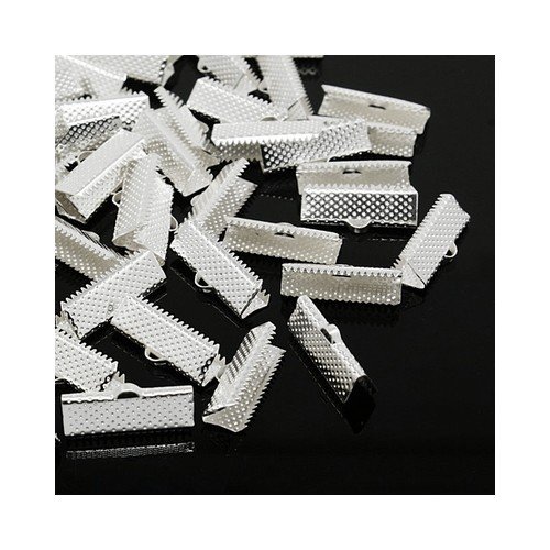 Paquet 50+ Argent Fer Plaqué 8 x 20mm Embouts P...