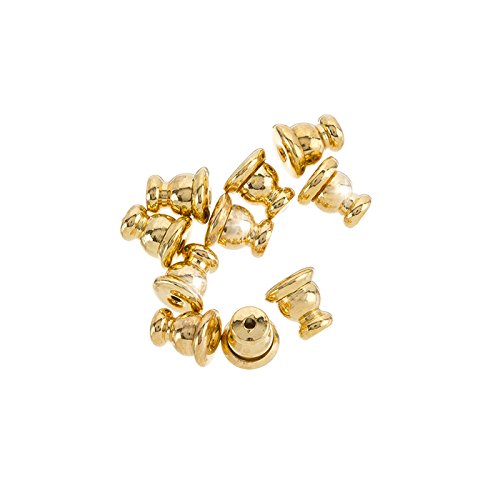 Fermoirs poussoirs pour boucles d'oreille Plaqué or 5 mm 5056055413710 Beads Jar