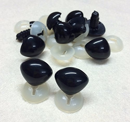 Triangle noir Nez 15 mm x 11 mm Fermoirs en pla...