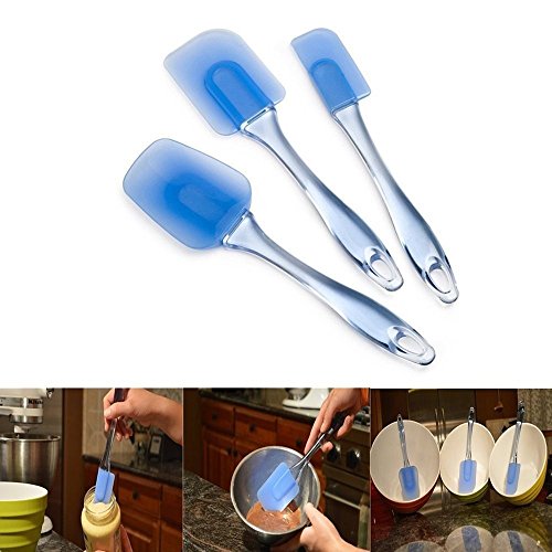 Set 3 cuisine spatule a gateau en silicone mela...