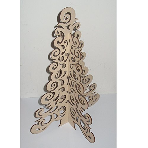 Reads Creations Arbre de Noël en bois uni Table prêt à décorer avec peinture, décorations, boules de Noël 5056066922614 (5056066922614)