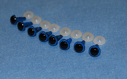 Lot de 4 paires de yeux - bombé avec dos en pla...