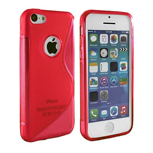 Étui rouge S Line Wave Coque arrière en silicon...