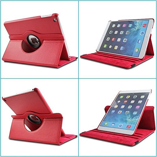 Rouge en cuir PU avec support rotatif à 360 ° É...