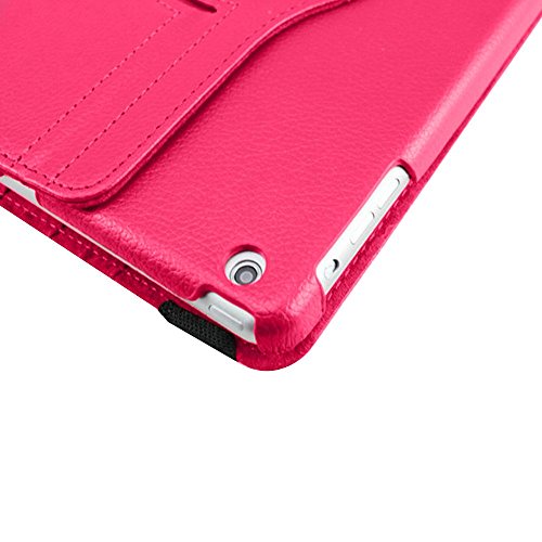 Rose foncé en PU imitation cuir avec support ro...