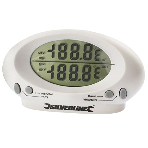 Thermomètre digital Intérieur Extérieur Mesure température -50°C et 70°C Sil122 5056133343328 A B Tools Thermomètre digital Intérieur Extérieur Mesure température -50°C et 70°C Sil122 5056133343328 A B Tools