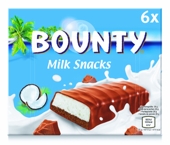 BOUNTY BOUNTY MILK SNACK code EAN 5056357911211 
