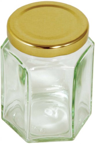 Jar hexagonal 228g