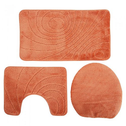 Ensemble de tapis de bain, contour de lavabo et...