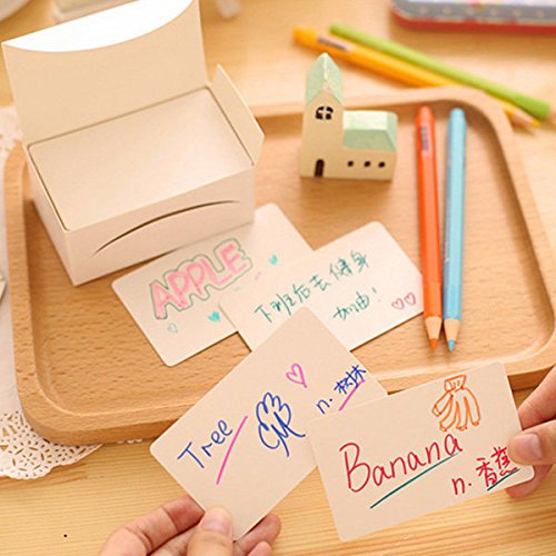 Calli 100pcs blanc Balises signet en carton de ...