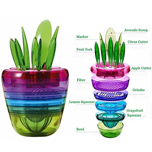 Moppi 10pcs crÃ©atif fruits plant salade machin...