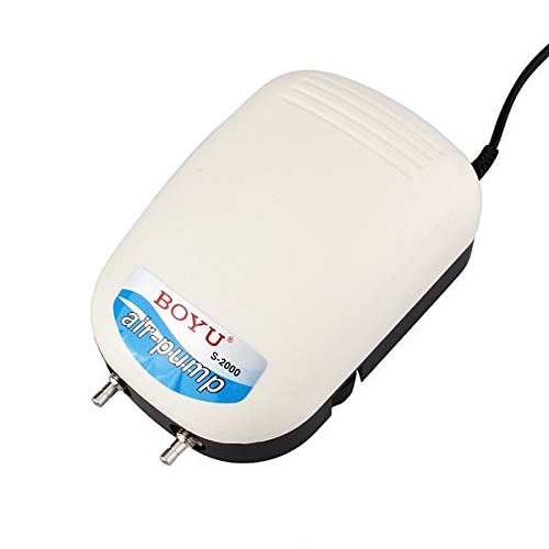 Bargain World Online Bargain World Boyu de 2000 pompe Ã  air d'aquarium grand dÃ©placement d'air 2x4l / min 3w code EAN 5057654032104 