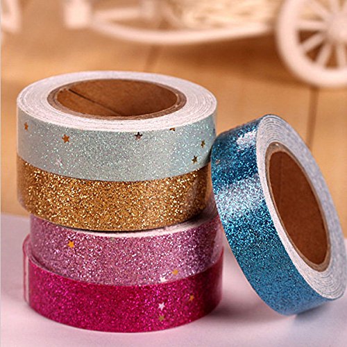 Bargain World Glitter Ã©toiles de ruban adhÃ©si...