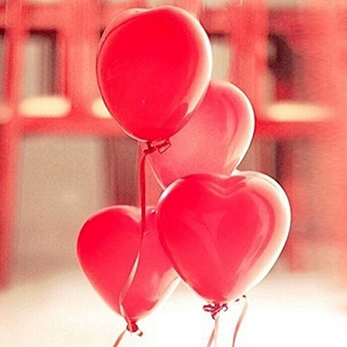 Bargain World Online Bargain World 100pcs 12inch dÃ©coration ballons coeur rouge en latex du parti code EAN 5057654107444 
