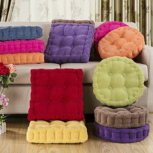 tyché doux assise ronde épaisse fibre coussin S...