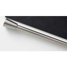 Kit de tringle à rideau extensible embout bouchon Pietro 120/210cm Ø16/19mm chrome 5057741320916 