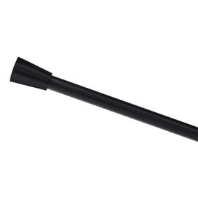 Kit de tringle à rideau extensible embout bouchon Pietro 120/210cm Ø16/19mm noir 5057741320930 