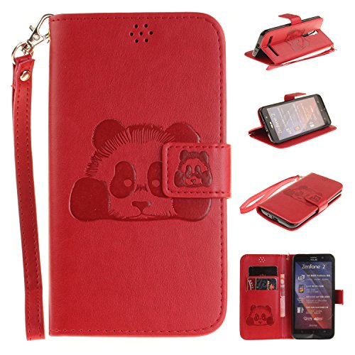 Red panda gaufré pour asus zenfone 2 ze551ml ca...