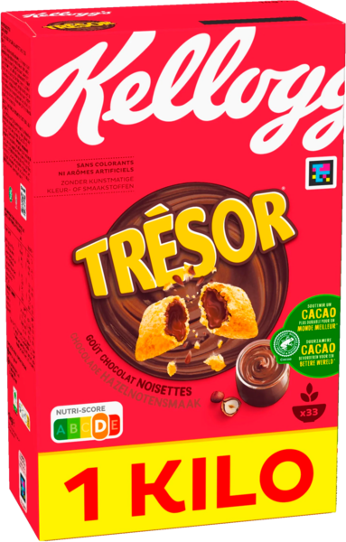  2+1 Offert Au Choix Sur La Gamme Céréales Trésor Kellogg's code EAN 5059319031521 
