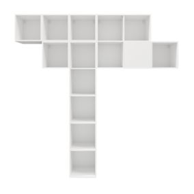 Composition de rangement mural blanc GoodHome Atomia H. 225 x L. 225 x P. 37 cm 5059340103785 Composition de rangement mural blanc GoodHome Atomia H. 225 x L. 225 x P. 37 cm 5059340103785