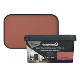  Peinture couleur 2 en 1 velours GoodHome tuile terracotta 2,5L code EAN 5059340279503 
