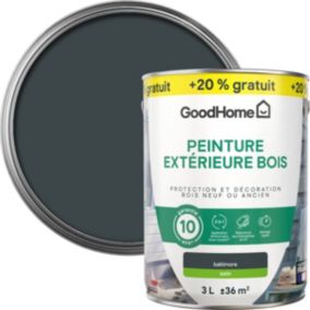  Peinture extérieure bois GoodHome Baltimore gris satin RAL 7016 2,5L + 20% gratuit code EAN 5059340372419 