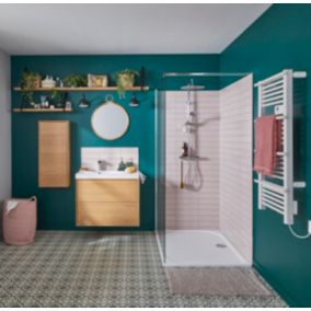 Sèche-serviettes électrique à inertie sèche GoodHome Solna blanc 500W 5059340395692 