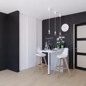  Porte de placard coulissante blanc profil blanc GoodHome Arius H. 248,5 x L. 62.2 cm + amortisseurs code EAN 5059340415819 