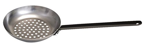 VICTOR Poêle à châtaignes en acier carbone, gris