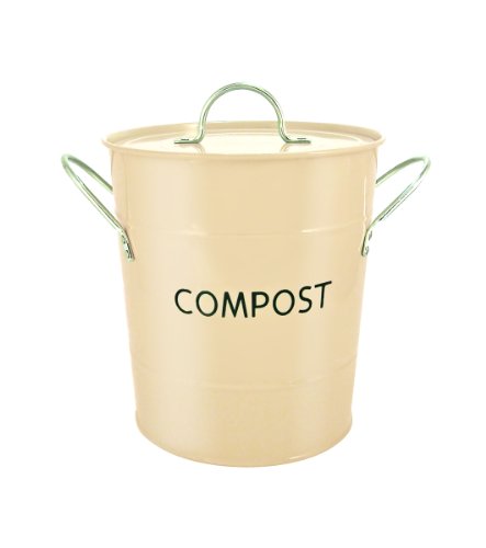 Compost pail, buttercream