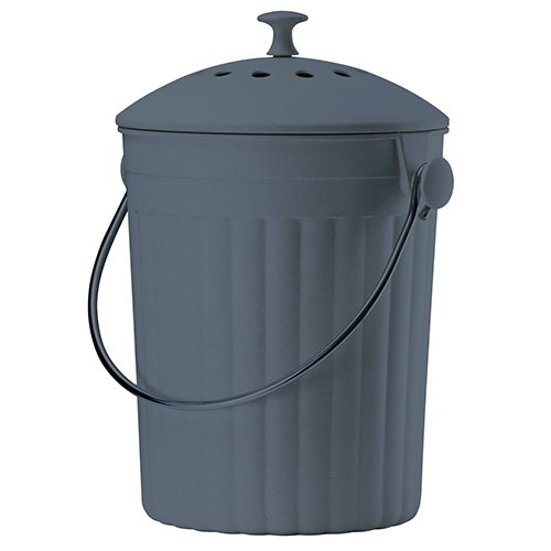 Seau à compost en fibre de bambou éco 83102 gri...