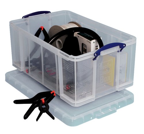 Boîte à fiche en polypropylène 64 l transparent