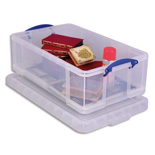 Boîte à fiche en polypropylène 50 l transparent