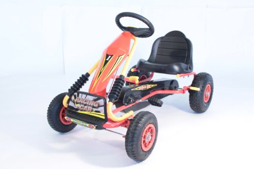 IBS Mini Max Racing Kart - Pédale Go Kart - Robuste châssis en acier rouge - 4-7 ans - Karts pour enfants code EAN 5060028383900 