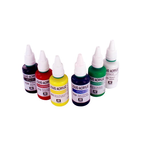 Set de peintures acrylique pour aérographe 5060030668378 Spraycraft