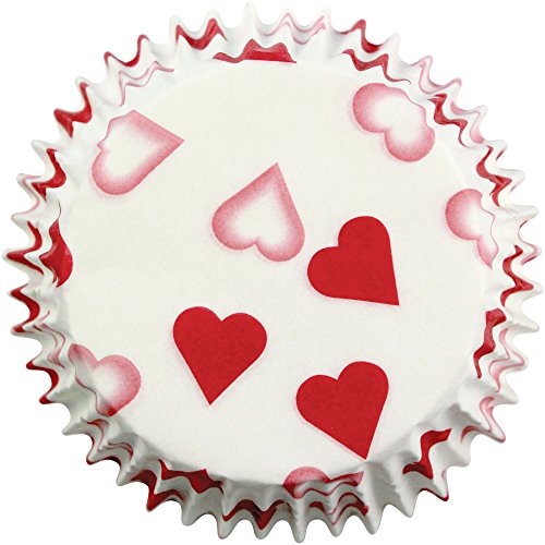 Petite cœur en papier pour cupcakes, taille sta...