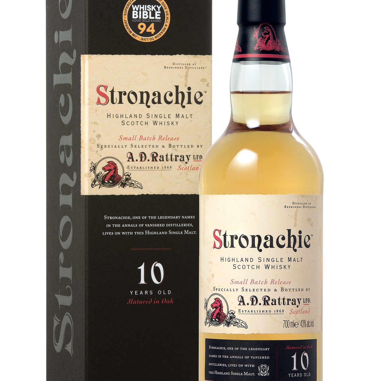 Whisky scotch 10 ans d'âge STRONACHIE