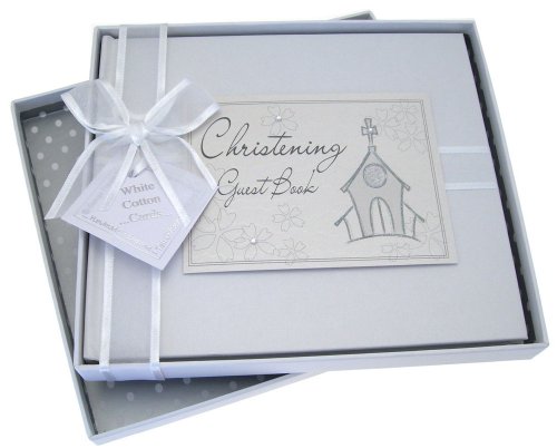 White Cotton Cards Livre d'or pour baptême code EAN 5060064343449 