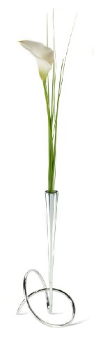 Black + Blum Flower loop Vase Chromé