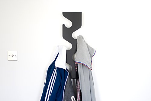 J-me JMWAVEBK Porte-manteau Vague Noir 58x8x16....