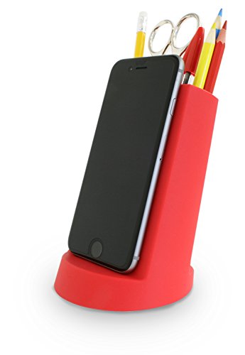 J-me JMELEAN-RED Lean Pot à Crayons et Support ...