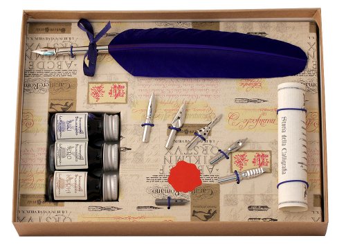Coles Calligraphy Coles Kit calligraphie Plume d'oie/flacon d'encre (lot de 3)/plume (lot de 6) (Import Royaume Uni) code EAN 5060105532535 