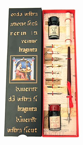 coles Coles Kit calligraphie : Porte-plume en bois + 8 plumes + 2 flacons d'encre code EAN 5060105532689 