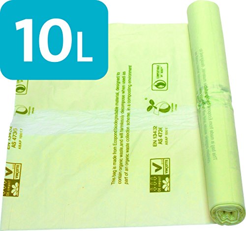 10l compostables cuisine caddy/sac déchets alim...