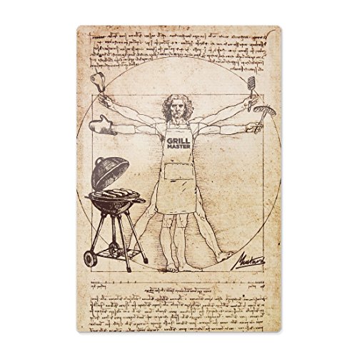 Planche à découper en verre trempé Barbecue man...