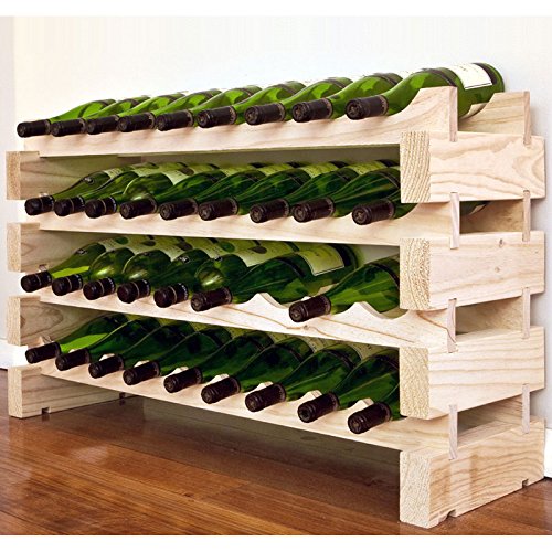 Modularack Bois casier à vin 36 bouteilles - pin naturel 5060138072350 (5060138072350)