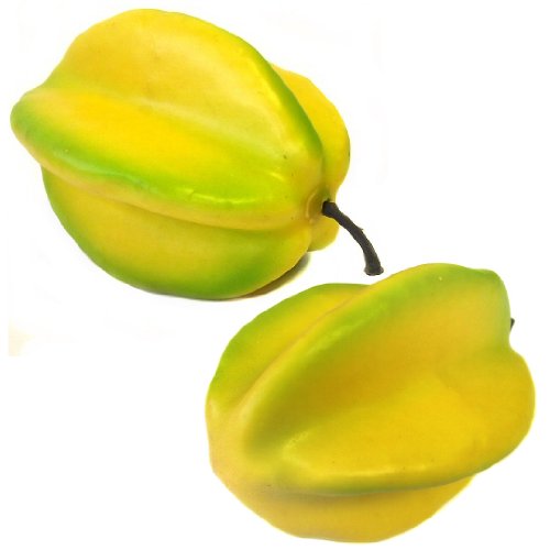 2 Star fruits artificiels décoratifs en plastiq...