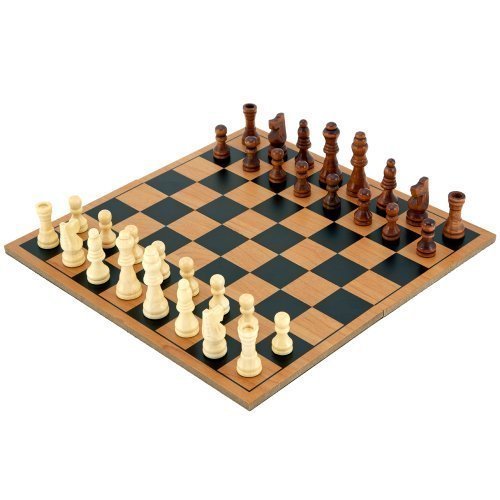 JDS Compact Pliable Échecs De Voyage En Bois Set 5060139213288 (5060139213288)