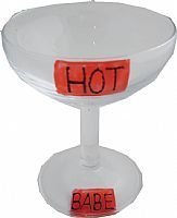 Hot Babes babecham verre Rouge Kitchen &Home