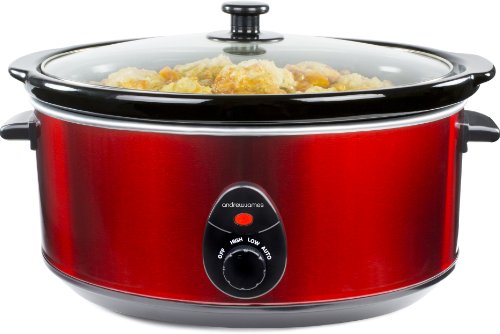 - mijoteuse premium en rouge de 6,5 litres + av...